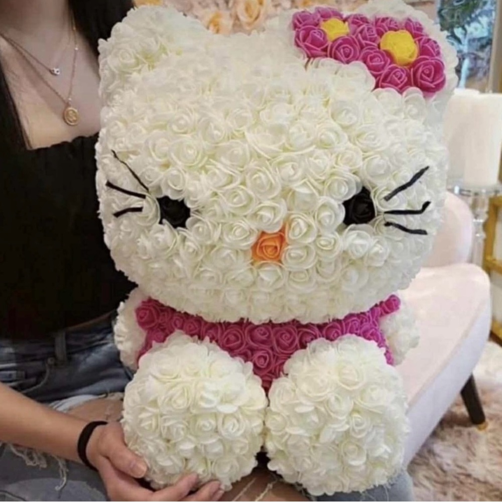 Floral Hello Kitty Plush